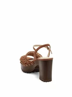 Camuto Timia Platform Sandal In Ginger Cookie