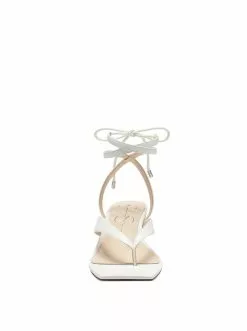 Camuto Sitelli Mid Heel Sandal In White New Arrivals