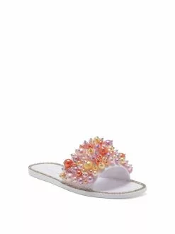 Camuto Kassime Flat Slide In Oyster Pearl Shoes