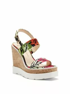 Camuto Shoes Maede Platform Wedge Sandal In Tropical