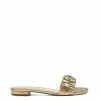 Camuto Amille Flat Slide In Gold Shoes