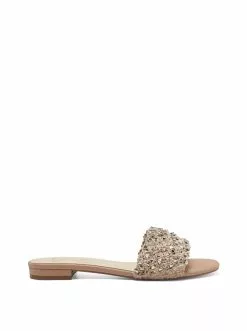 Camuto Aprio Flat Slide In Natural