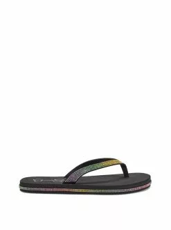 Camuto Kalouy Flat Flip Flop In Black Shoes