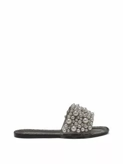 Camuto Kassime Flat Slide In Smoke Pearl Shoes