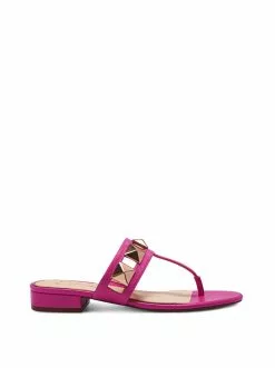 Camuto Shoes Movena Flat Thong Slide In Pink