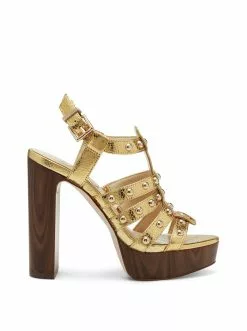 Camuto Rienne Platform Sandal In Gold