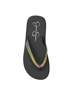 Camuto Kalouy Flat Flip Flop In Black Shoes
