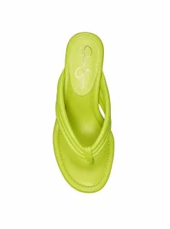 Camuto Kemnie Wedge Slide In Spring Green Shoes