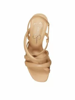 Camuto Shoes Simina Platform Wedge Sandal In Buff