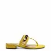 Camuto Movena Flat Thong Slide In Buttercup