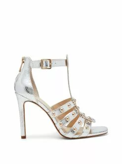 Camuto Oprina High Heel Sandal In Silver New Arrivals