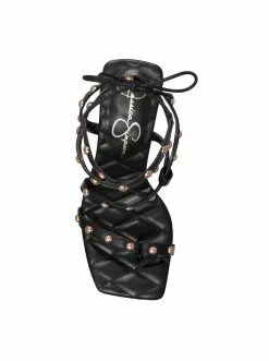 Camuto Zayve High Heel Thong Sandal In Black Shoes