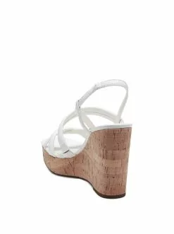 Camuto New Arrivals Simina Platform Wedge Sandal In White