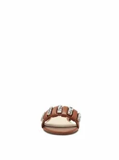 Camuto Amille Flat Slide In Ginger Cookie