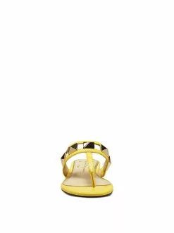 Camuto Movena Flat Thong Slide In Buttercup