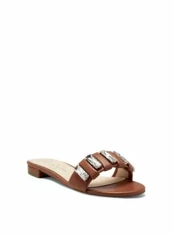 Camuto Amille Flat Slide In Ginger Cookie