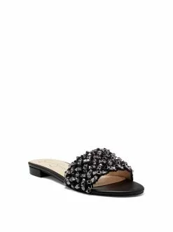 Camuto Aprio Flat Slide In Black