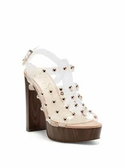 Camuto New Arrivals Rienne Platform Sandal In Clear