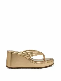 Camuto Kemnie Wedge Slide In Gold