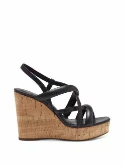 Camuto Simina Platform Wedge Sandal In Black