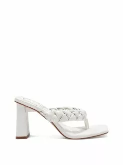 Camuto Shoes Zaliye High Heel Thong Sandal In White