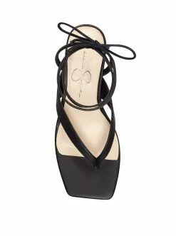 Camuto Sitelli Mid Heel Sandal In Black