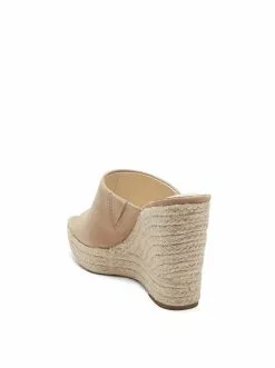 Camuto Shoes Shantelle Platform Wedge Slide In Almond