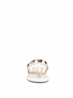 Camuto Movena Flat Thong Slide In White Shoes