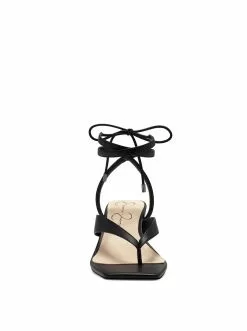 Camuto Sitelli Mid Heel Sandal In Black