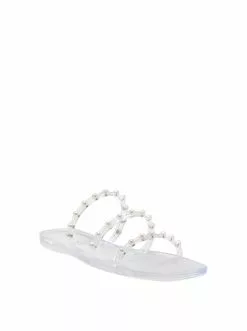 Camuto Jullema Flat Slide In Clear
