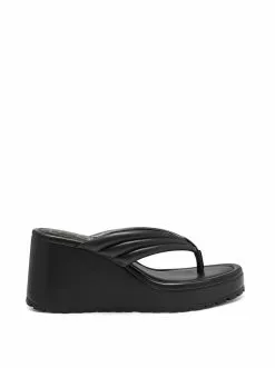 Camuto Shoes Kemnie Wedge Slide In Black