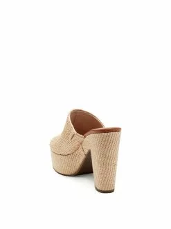 Camuto Shelbie Platform Slide In Natural Shoes