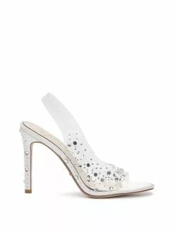 Camuto Jaisey High Heel Slingback In Clear
