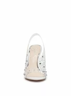 Camuto Jaisey High Heel Slingback In Clear