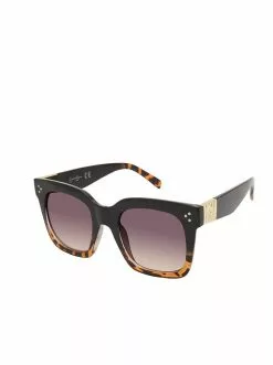 CIO Stand-Out Cat-Eye Sunglasses In Black & Tortoise EYEWEAR