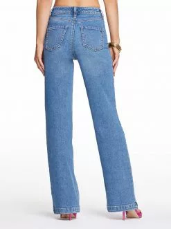 OJG Clothing Tease High Rise Wide Leg Jeans In Hawthorne