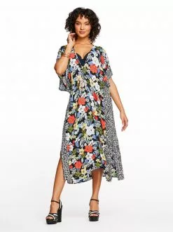 Amerex Tropical Punch Cover Up In Floral Swim
