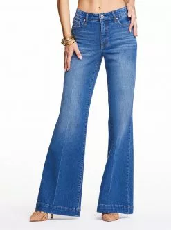 OJG True Love Wide Leg Trouser Jeans In Skylines Clothing