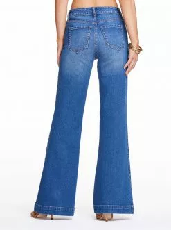 OJG True Love Wide Leg Trouser Jeans In Skylines Clothing