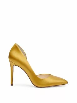 Camuto Prizma D'Orsay Pump In Satin Brass Shoes