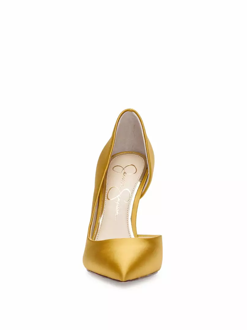 Camuto Prizma D'Orsay Pump In Satin Brass Shoes 4 Camuto Prizma D'Orsay Pump In Satin Brass Shoes