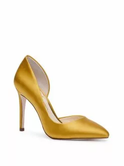 Camuto Prizma D'Orsay Pump In Satin Brass Shoes 9 Camuto Prizma D'Orsay Pump In Satin Brass Shoes