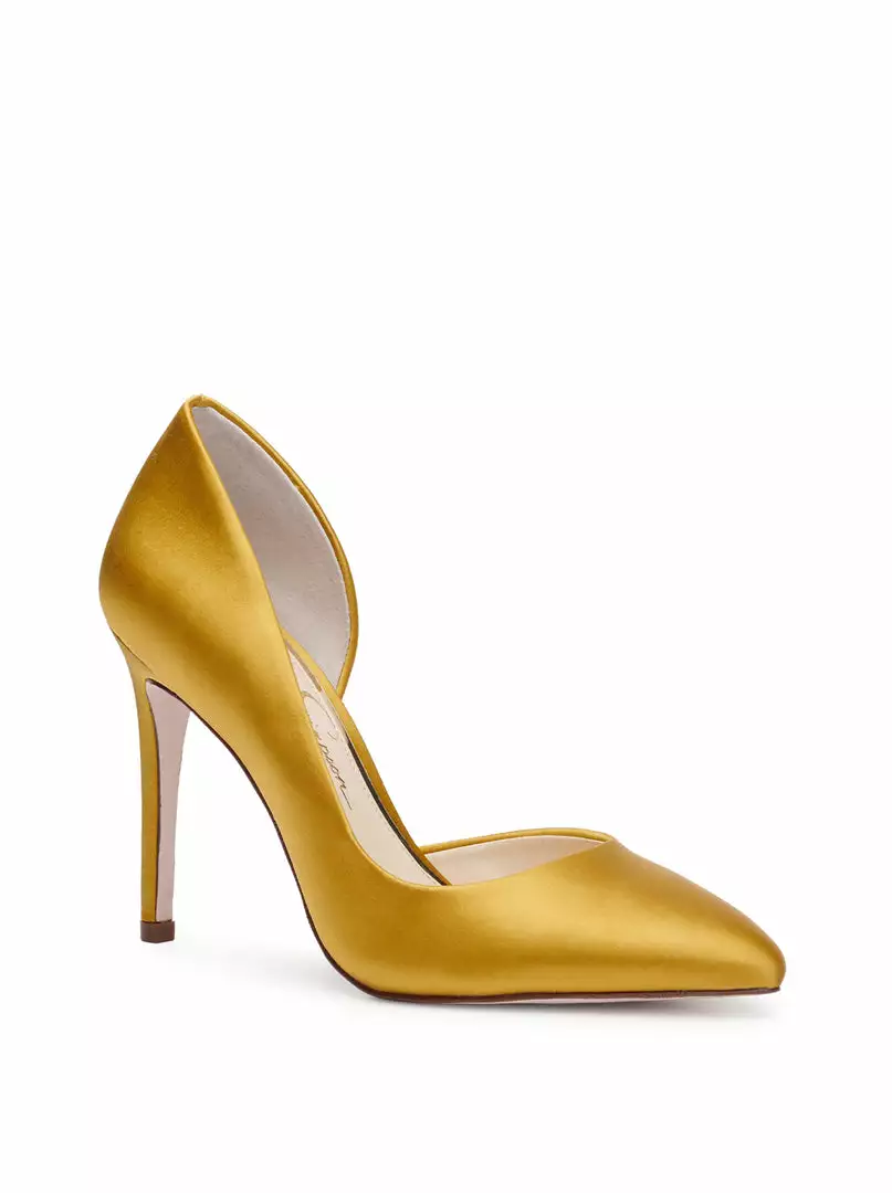 Camuto Prizma D'Orsay Pump In Satin Brass Shoes 5 Camuto Prizma D'Orsay Pump In Satin Brass Shoes