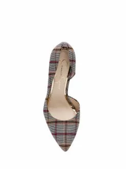 Camuto Prizma D'Orsay Pump In Black & White Plaid Shoes