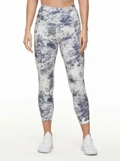 Rockfit Tummy Control Capri In Ombre Blue Granite Clothing
