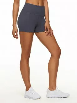 Rockfit Shorts Tummy Control Solid Hottie In Ombre Blue