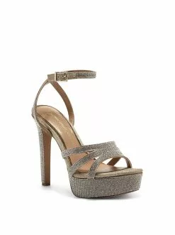 Camuto Shoes Balina Platform Heel In Champagne