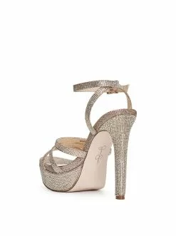 Camuto Balina Platform Heel In Gold