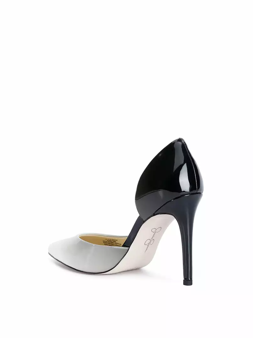 Camuto Prizma D'Orsay Pump In Black & White Ombre 4 Camuto Prizma D'Orsay Pump In Black & White Ombre