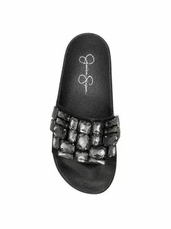 Camuto Shoes Stazee Flat Slide In Black